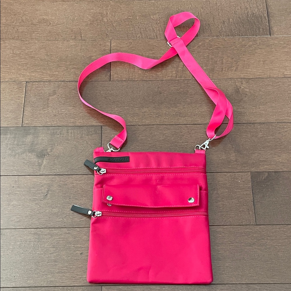 Pink Scansafe Crossbody Bag